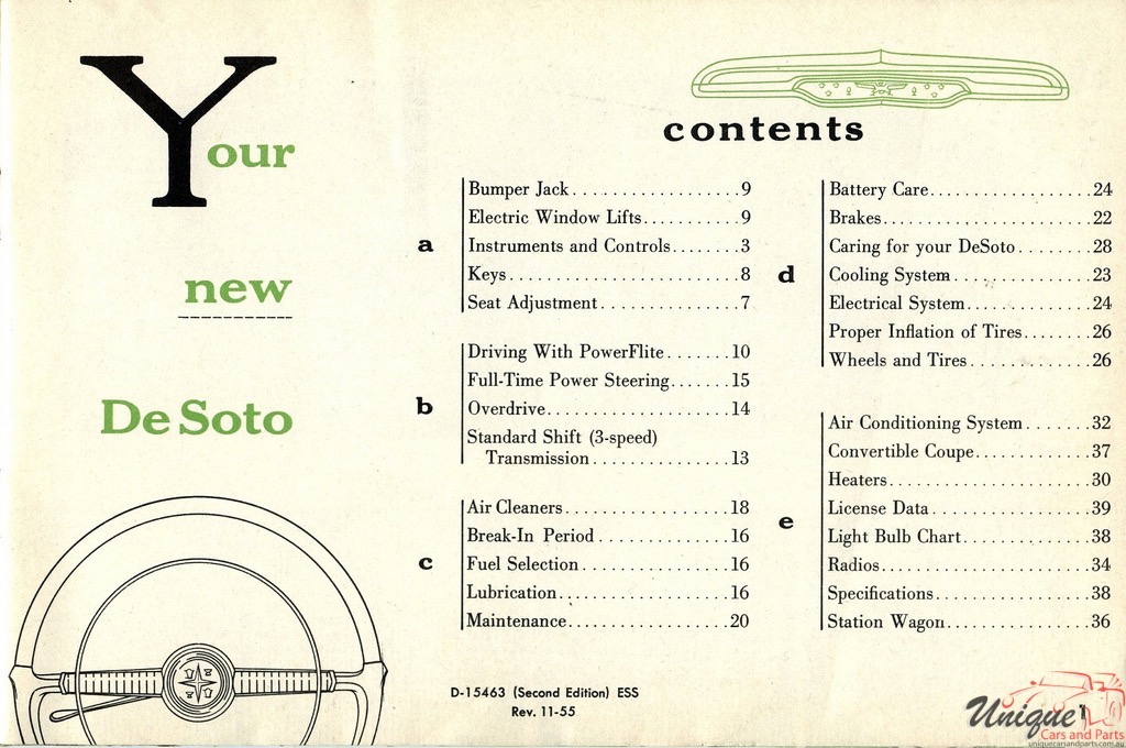1956 DeSoto Owners Manual Page 18